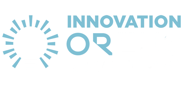 Logo bleu innovation Oréus