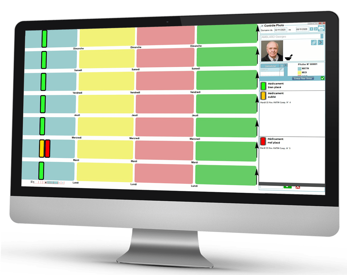 Ecran de remplissage pour la PDA en pharmacie